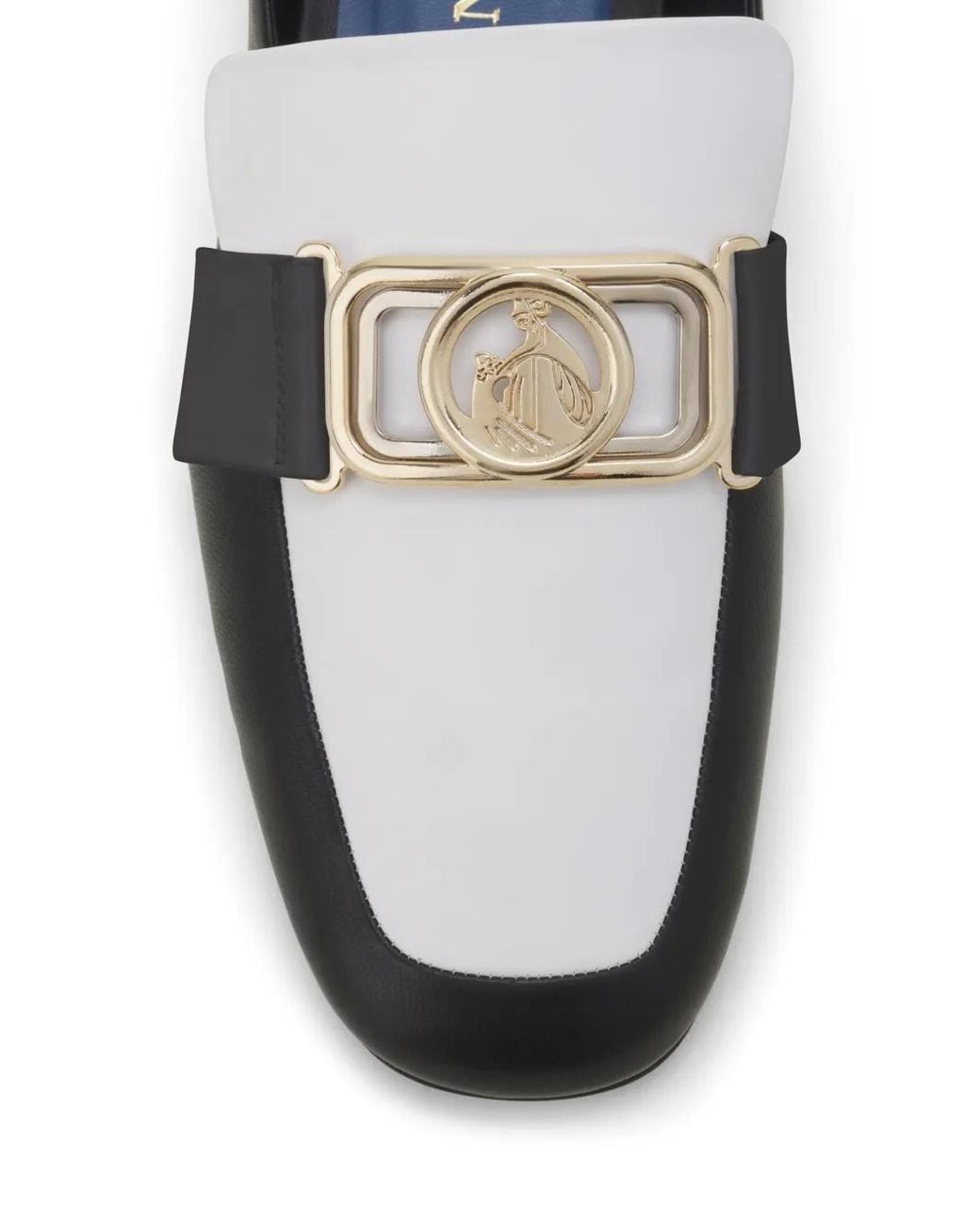 Lanvin White Mother And Child Logo-Plaque Loafers