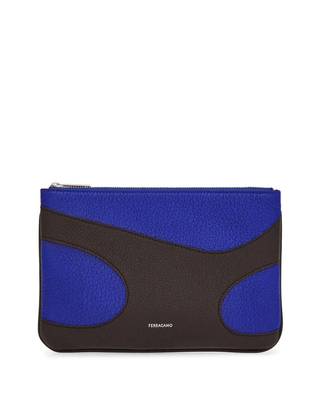 Ferragamo Blue Logo-Print Cut Out Smartphone Case for men