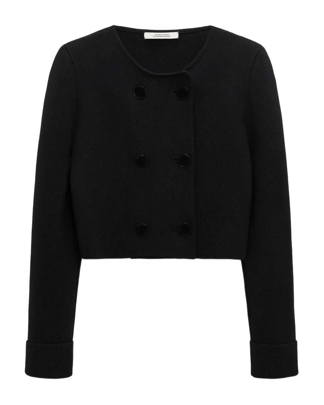 Dorothee Schumacher Black Sharp Ambition Double-Breasted Jacket