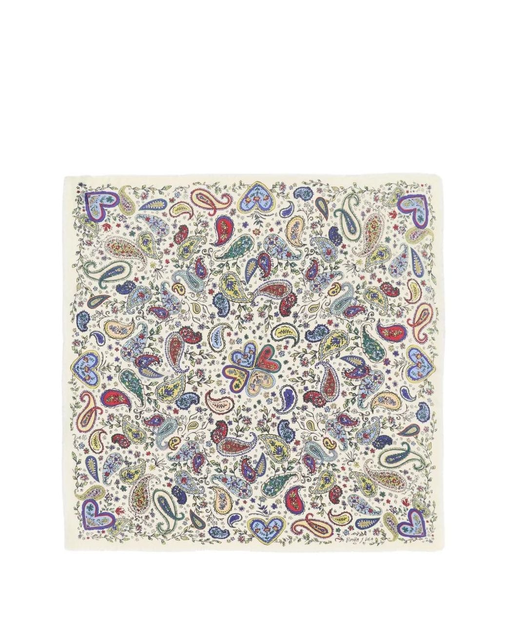 Bimba Y Lola Gray Off- Paisley Shawl