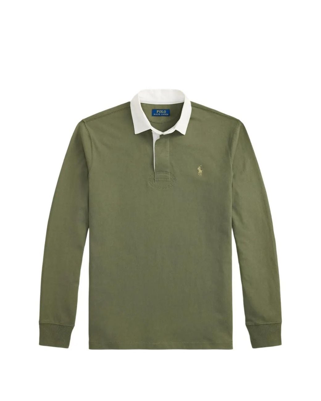 Polo Ralph Lauren Green Iconic Pony-Embroidered Rugby Polo Shirt for men