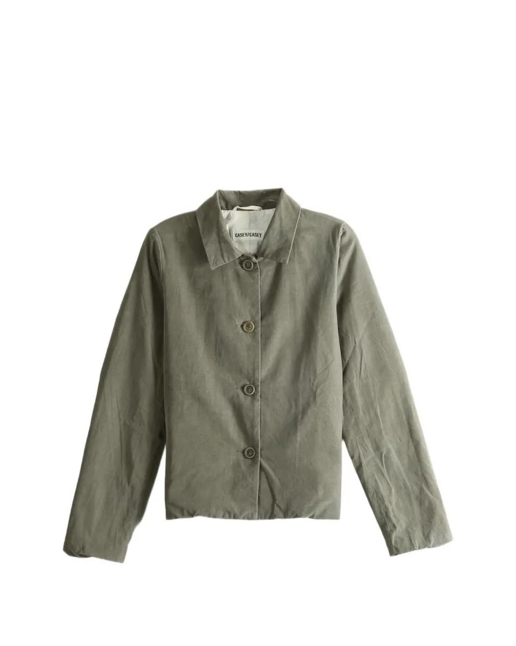 Casey Casey Green Pwet Button-Fastening Jacket