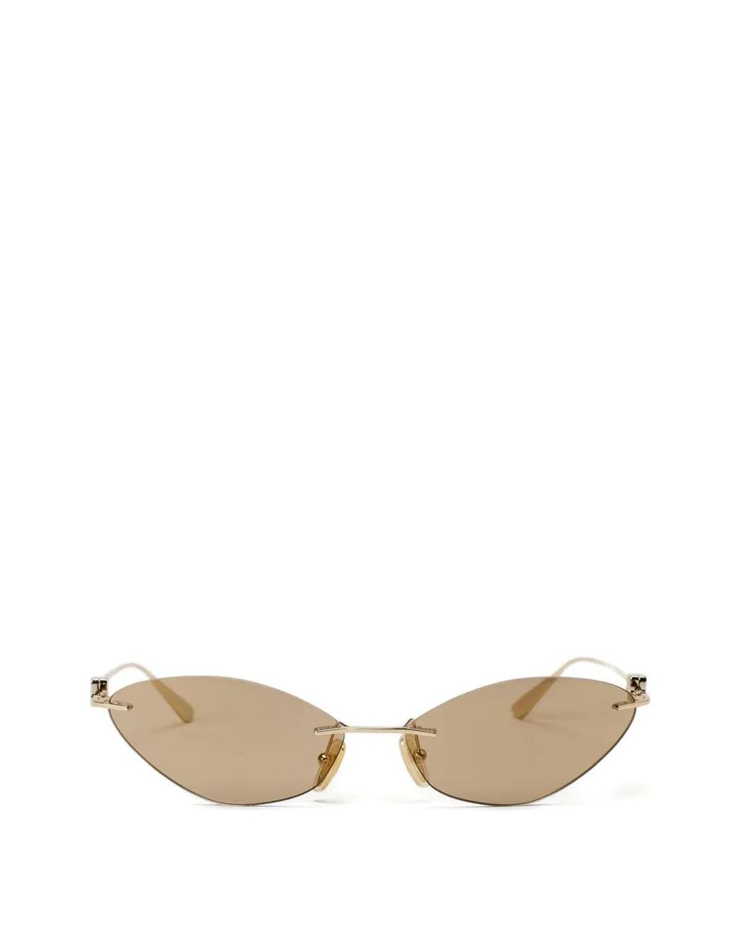 Balenciaga Natural Nano Cat Sunglasses