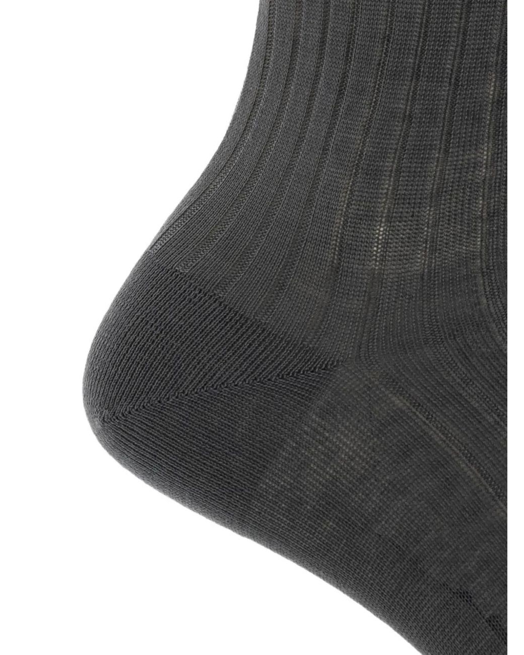 Marni Brown Cotton Socks With Contrast Cuffs for men