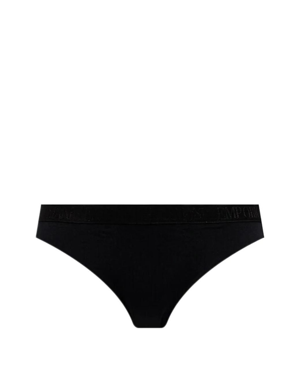 ARMANI EXCHANGE Black Logo-Waistband Briefs