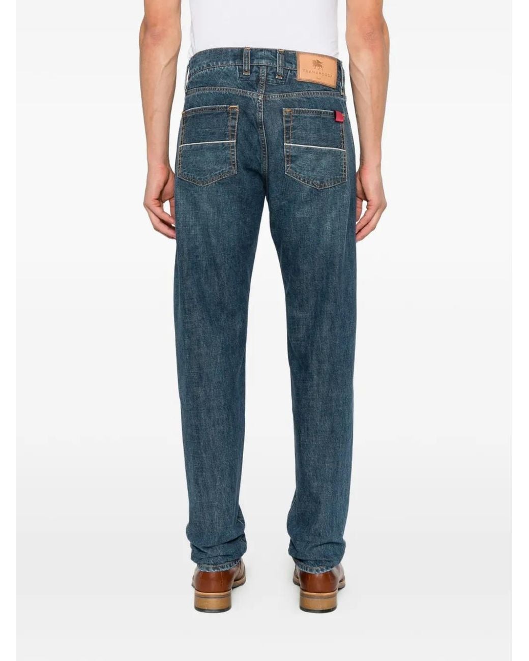 Sartoria Tramarossa Blue Dante Faded Jeans for men