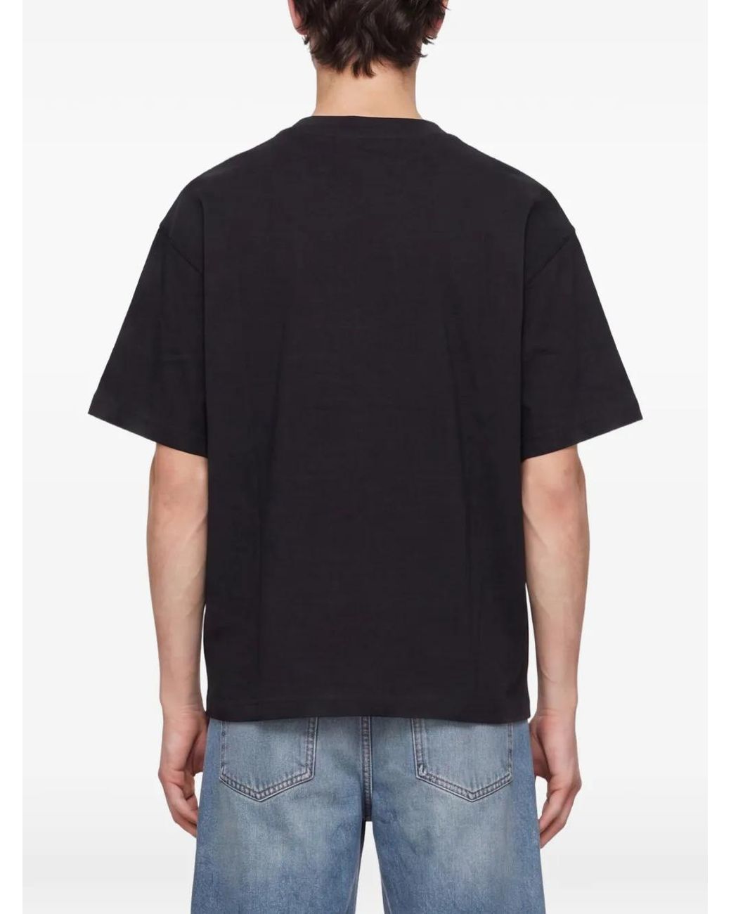 YMC Black T-Shirt À Col Rond for men