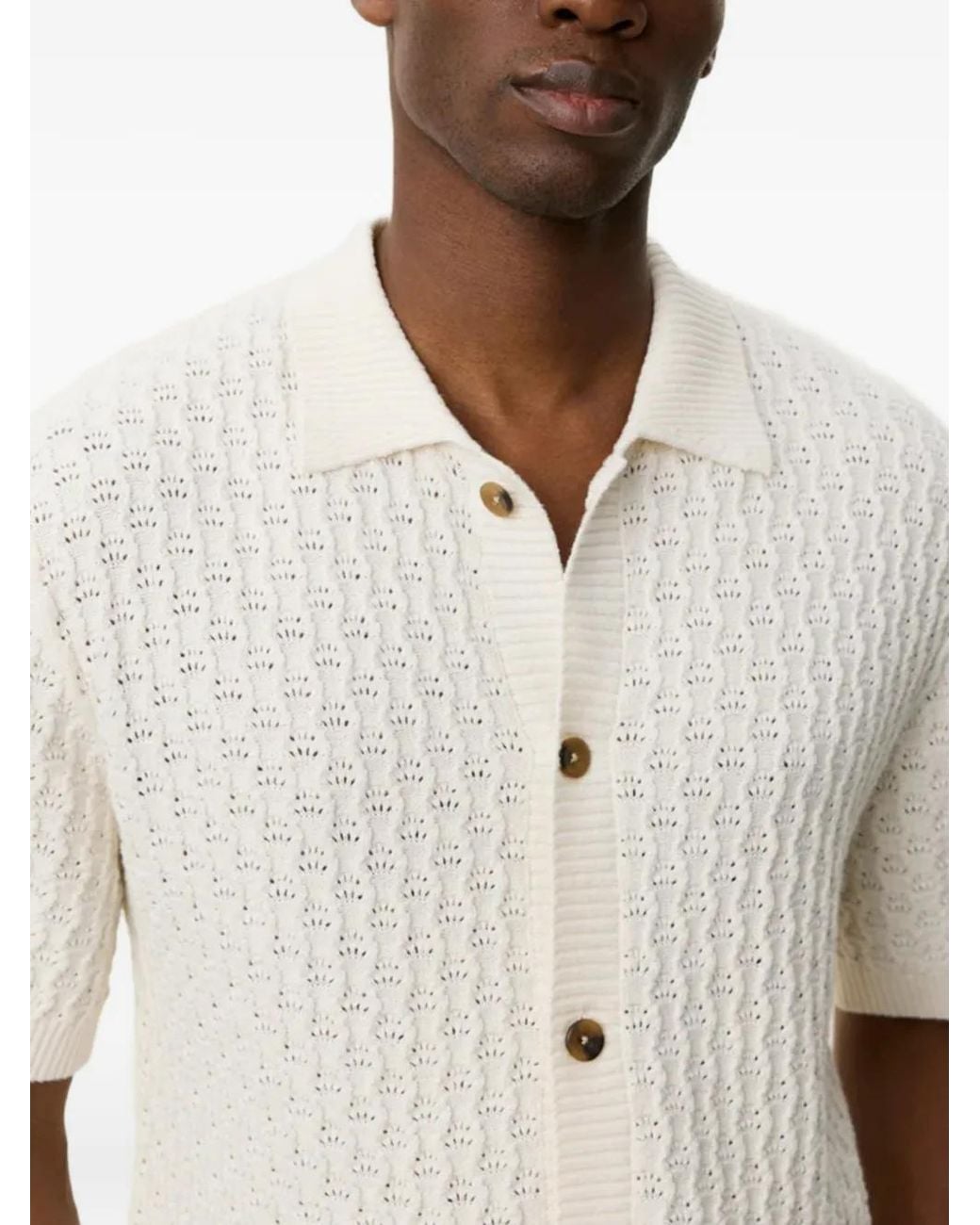 Camisa Con Botones Les Deux de hombre de color White