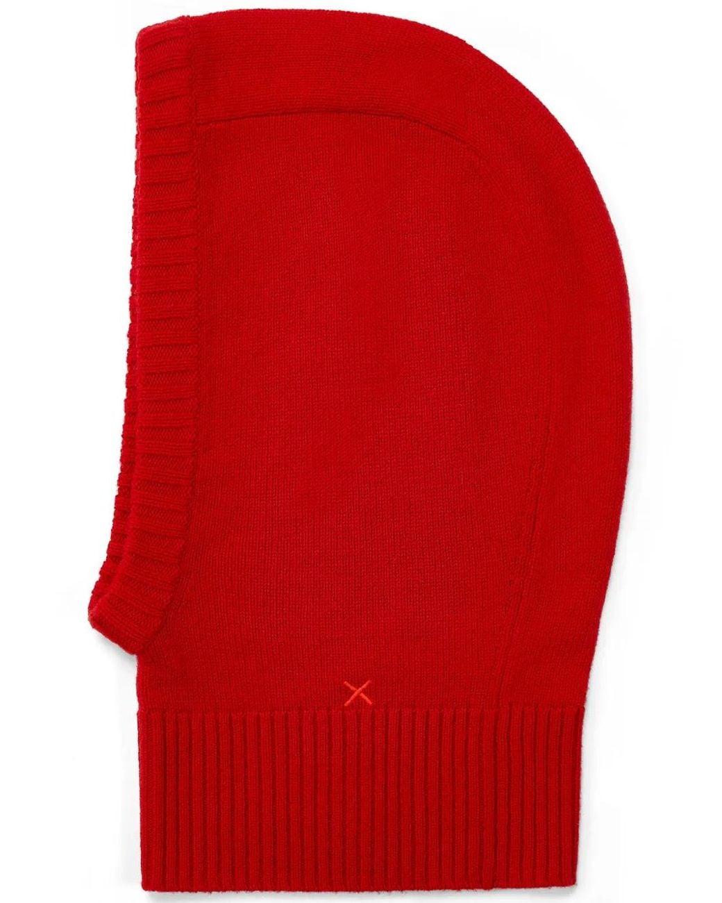 Chinti & Parker Red Knitted Balaclava