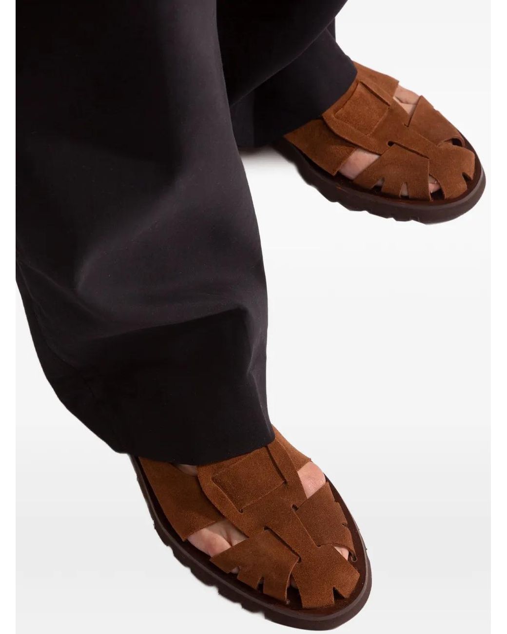 Hereu Brown Mules De Pêcheur Canya Sport for men