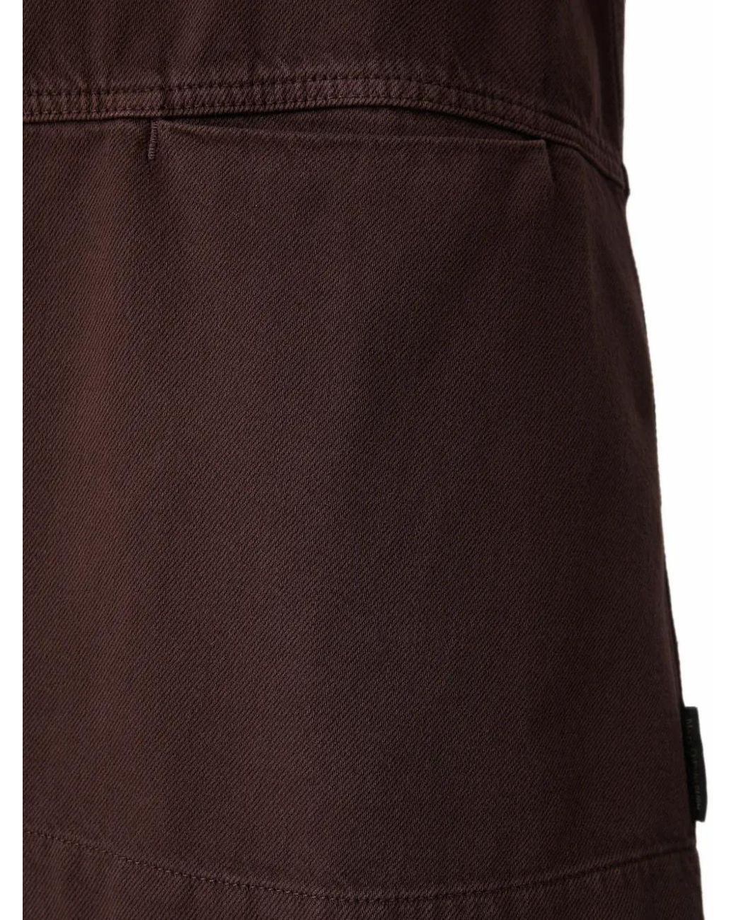 Marc O' Polo Brown Square-Neck Mini Dress