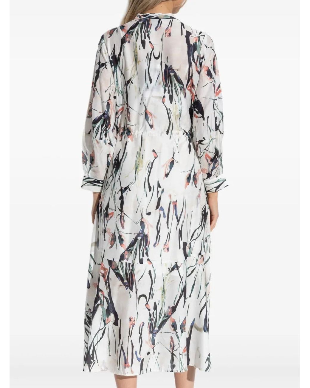 Munthe White Floral-Print Dress