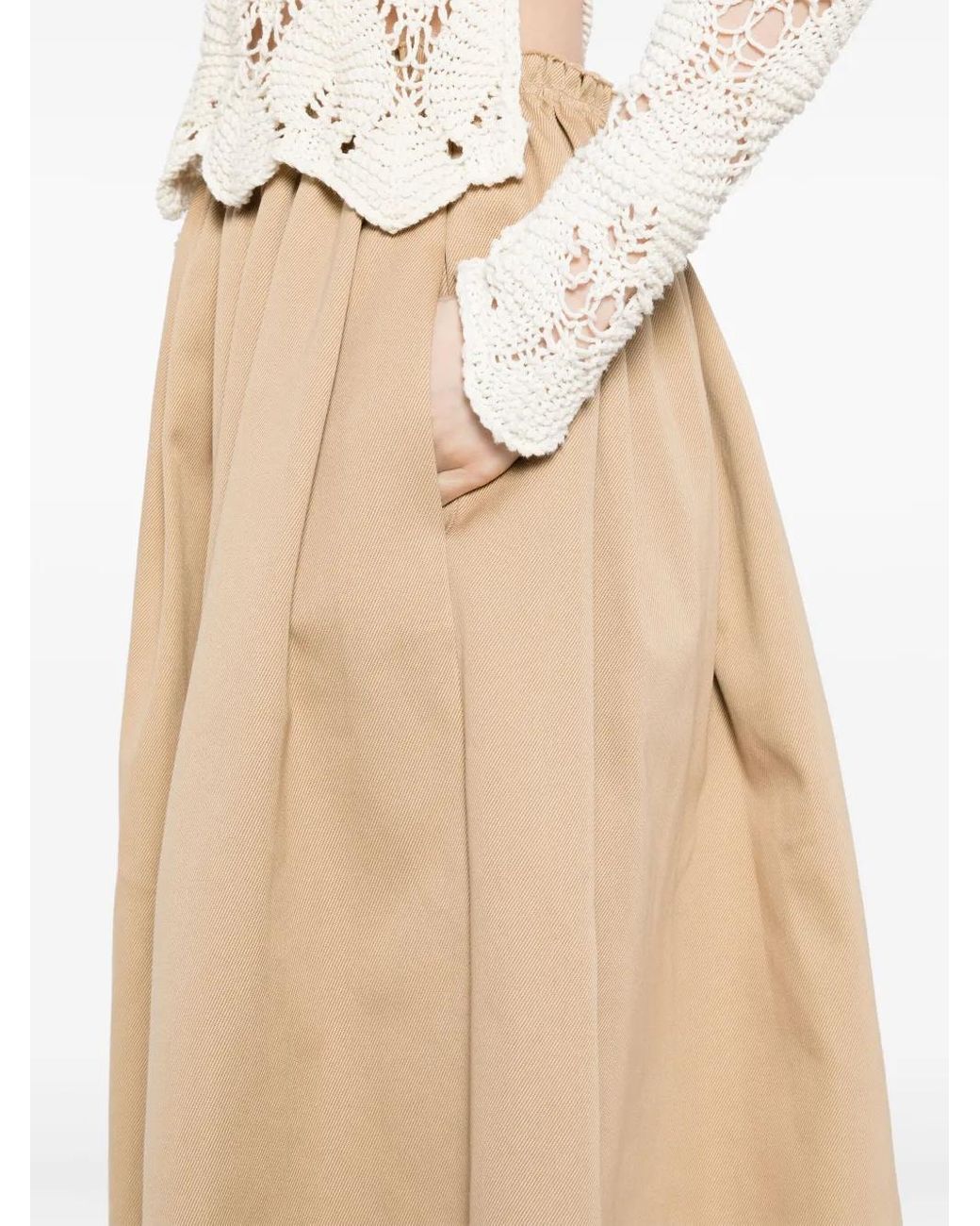 Gabriela Hearst Natural Chiara Midi Skirt