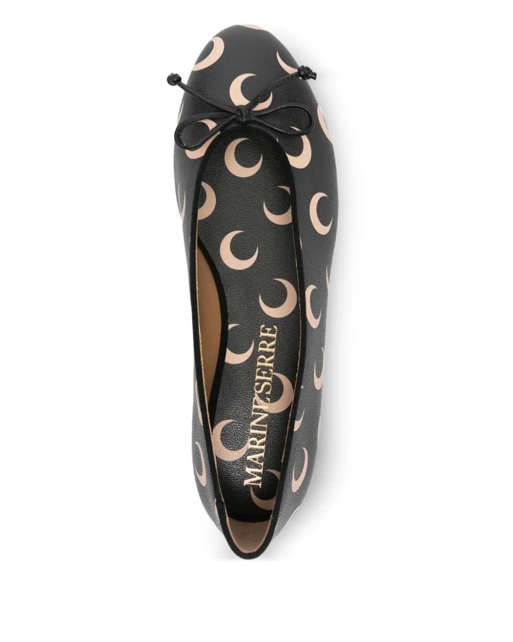 MARINE SERRE Gray Flat Shoes