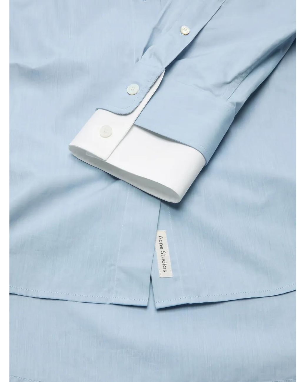 Acne Blue Layred Button-Up