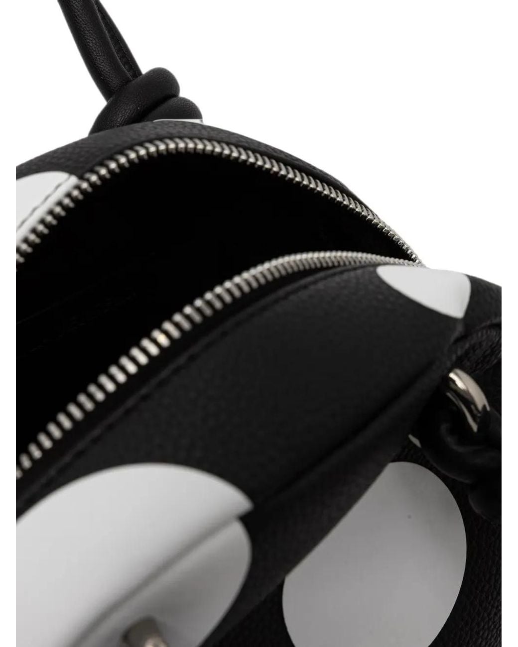 Karl Lagerfeld Black Ikon Polka-Dot Tote Bag