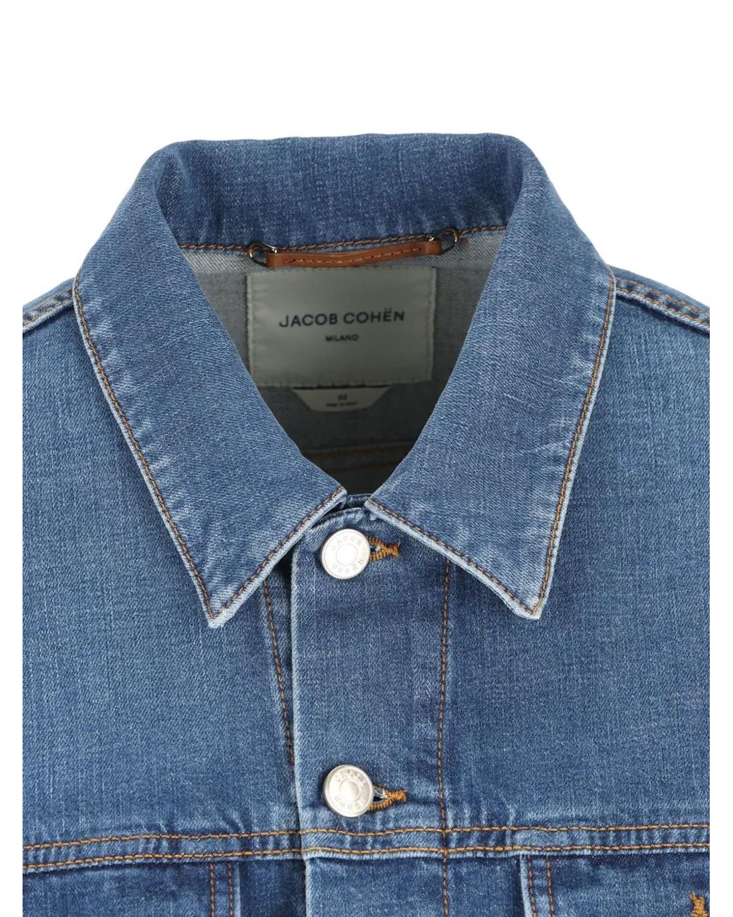 Jacob Cohen Blue Buttoned Denim Jacket for men