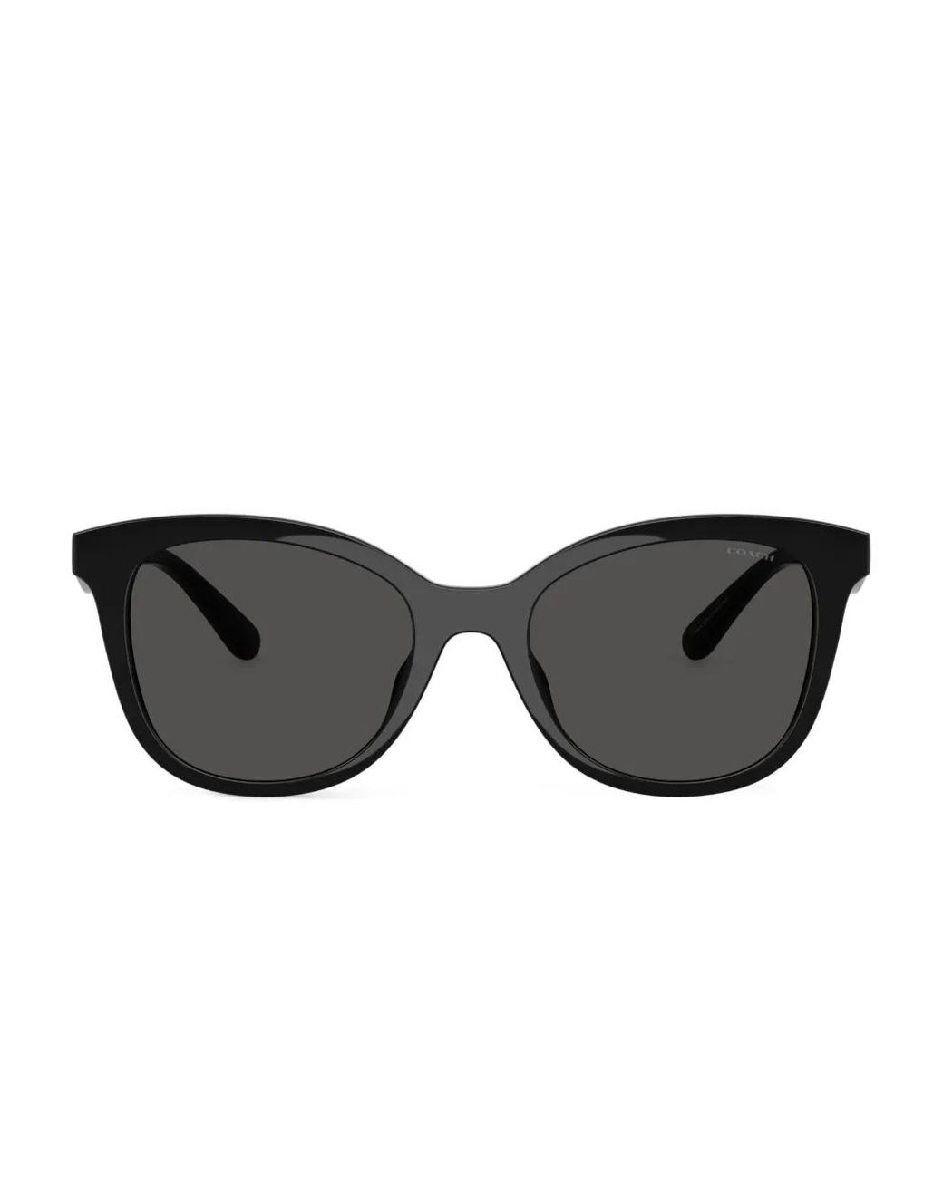COACH Black Lunettes De Soleil À Plaque Logo