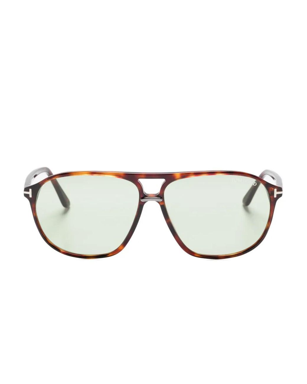 Tom Ford Brown Bruce Tortoiseshell Pilot-Frame Sunglasses for men
