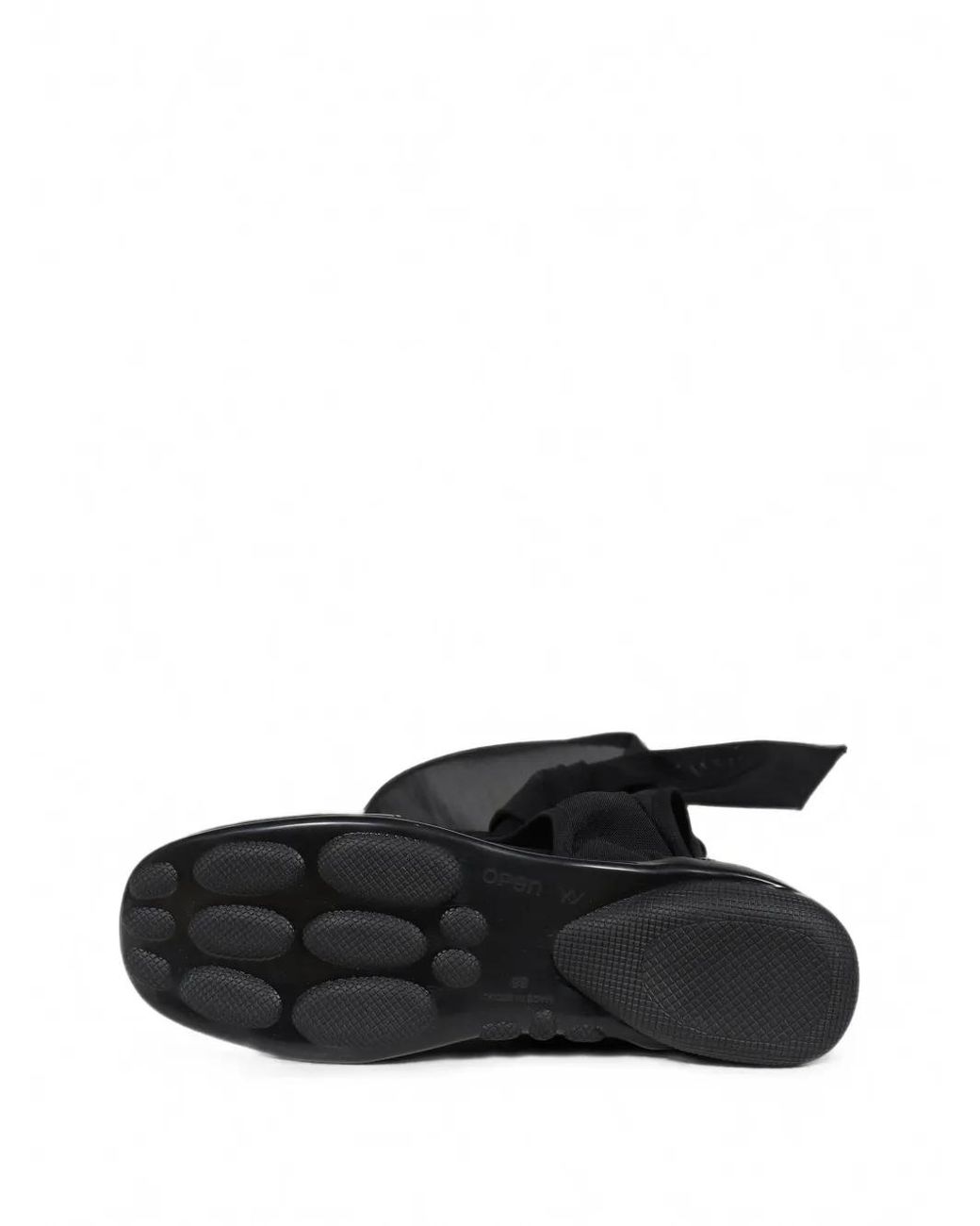 OPEN YY Black Cut-Out Ankle Boots