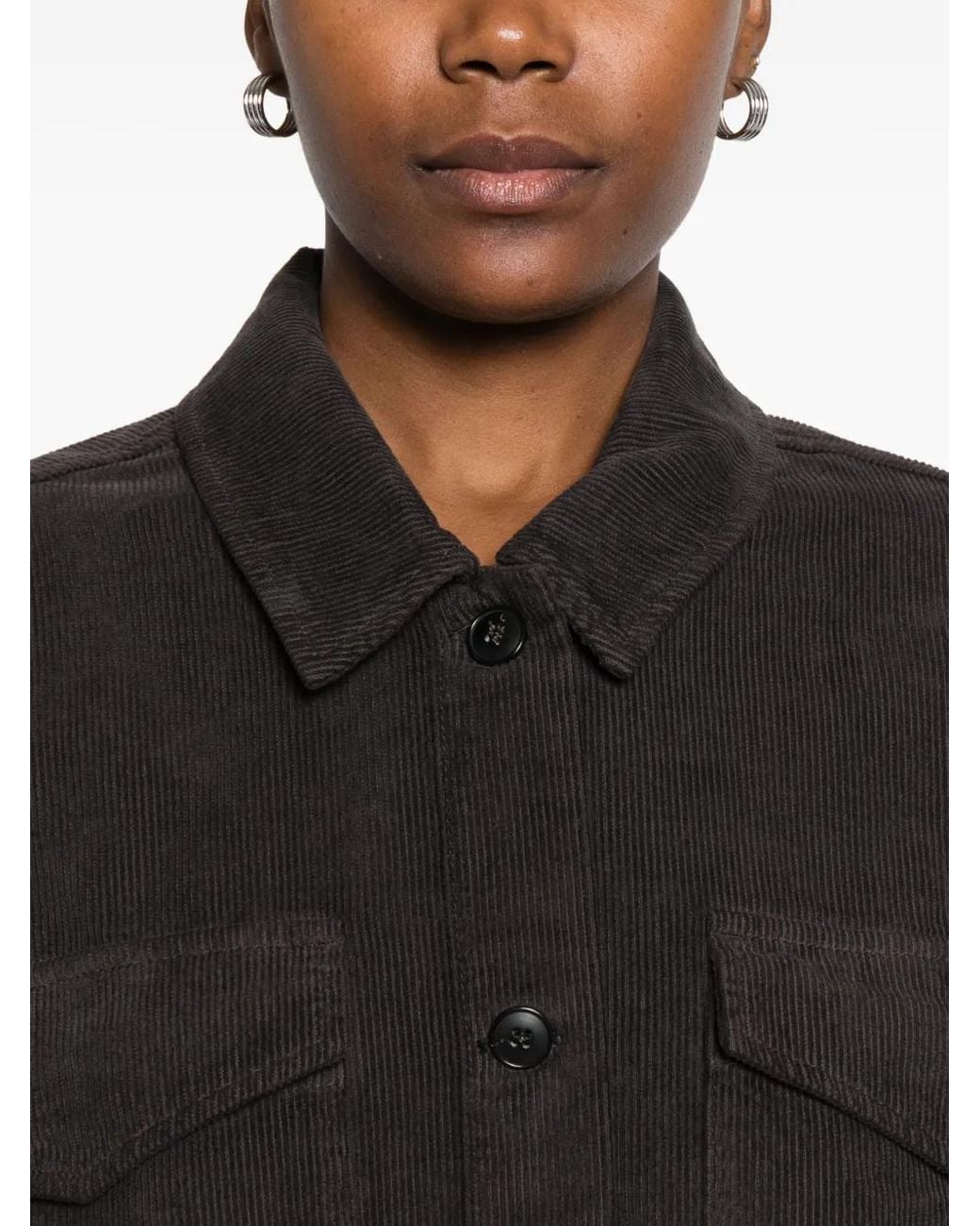 TRUE AVENUE Black Corduroy Jacket
