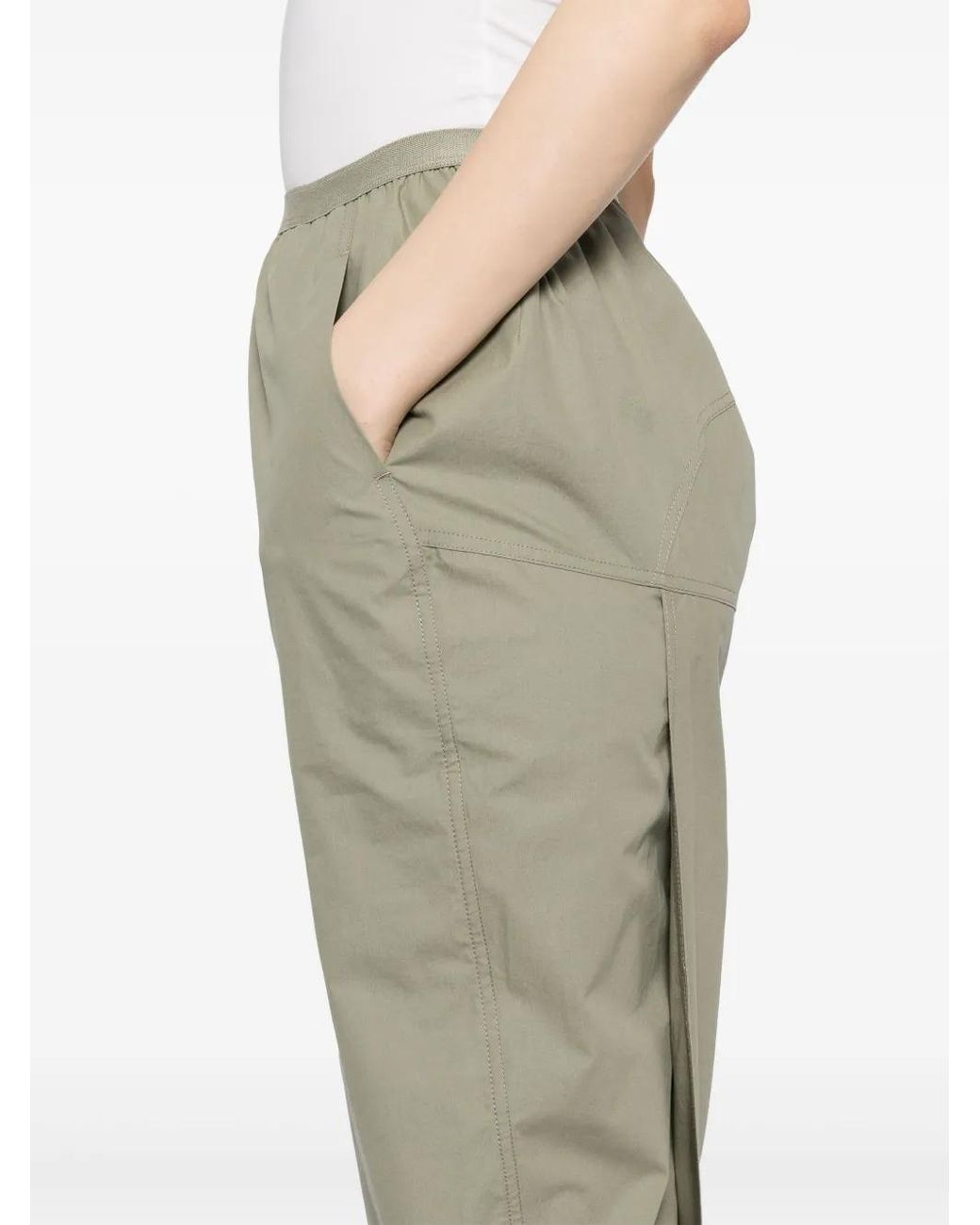 Rick Owens Green Soft Pillar Long Skirt