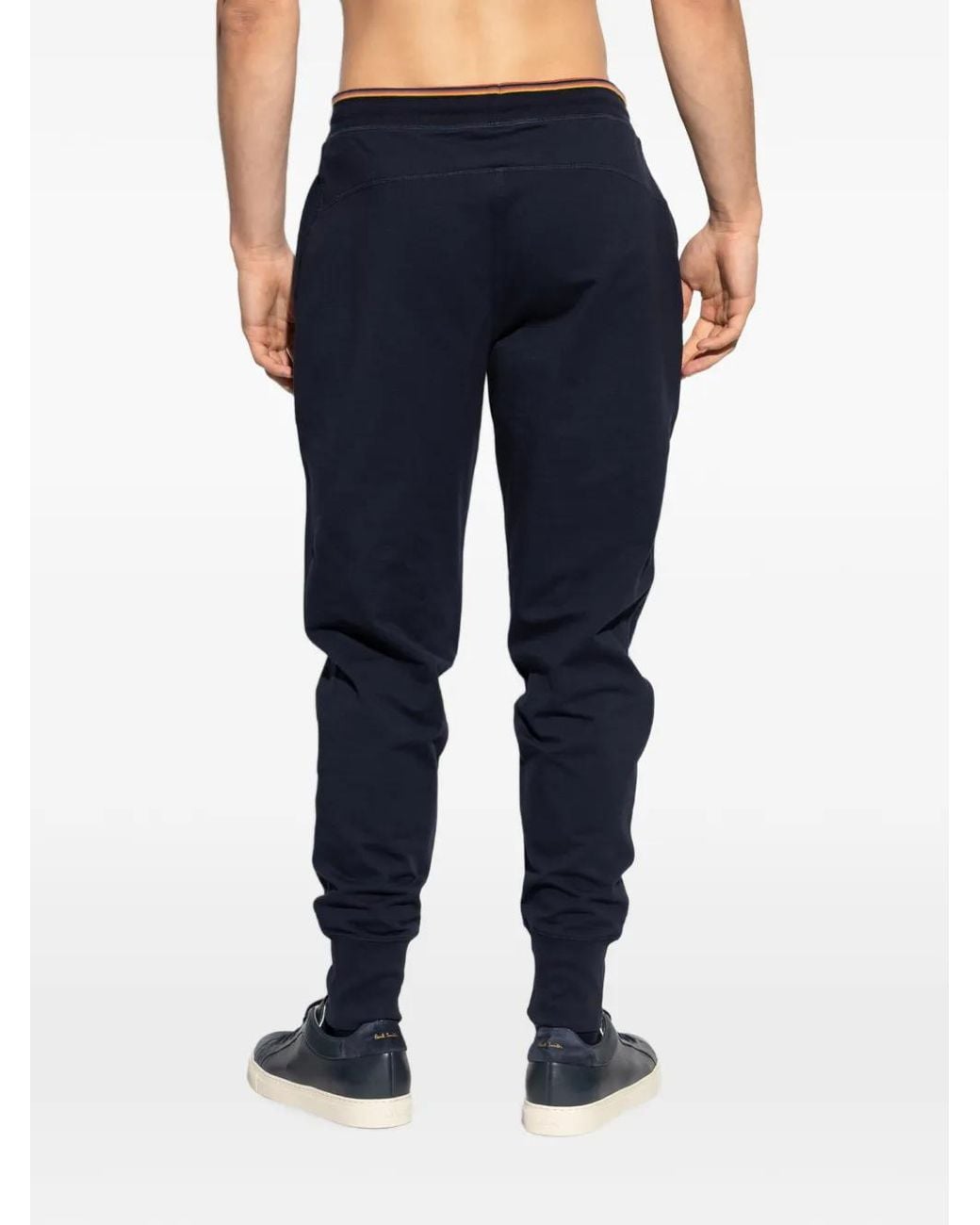 Paul Smith Blue Artist Stripe Cotton Sweatpants for men