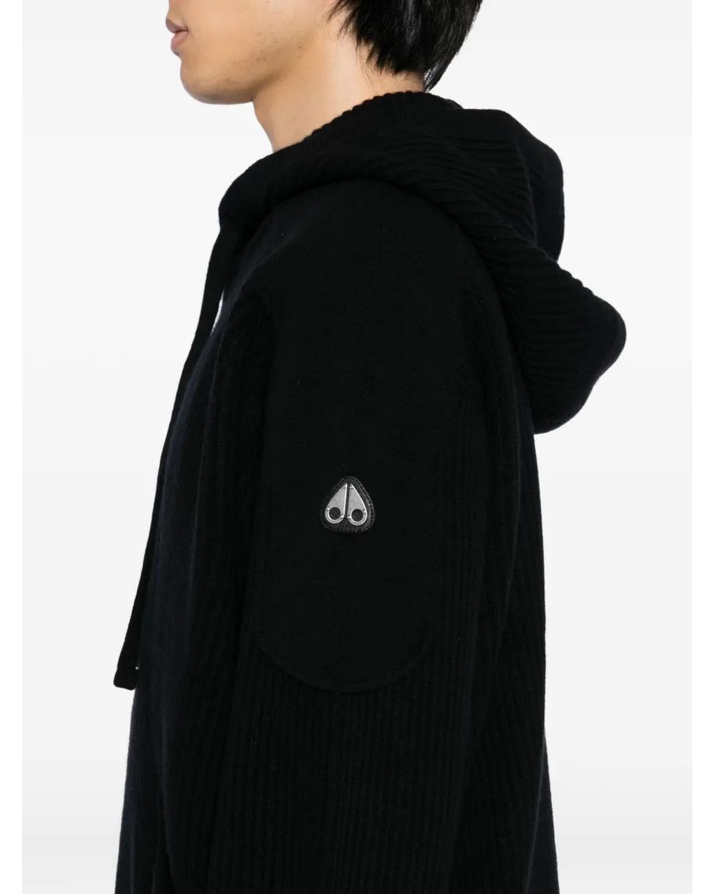 Moose Knuckles Colson Pullover Hoodie in het Black voor heren