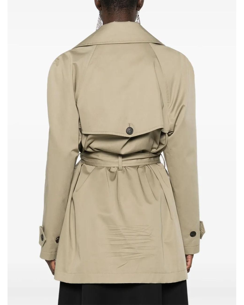 Balenciaga Natural Belted Trench Coat