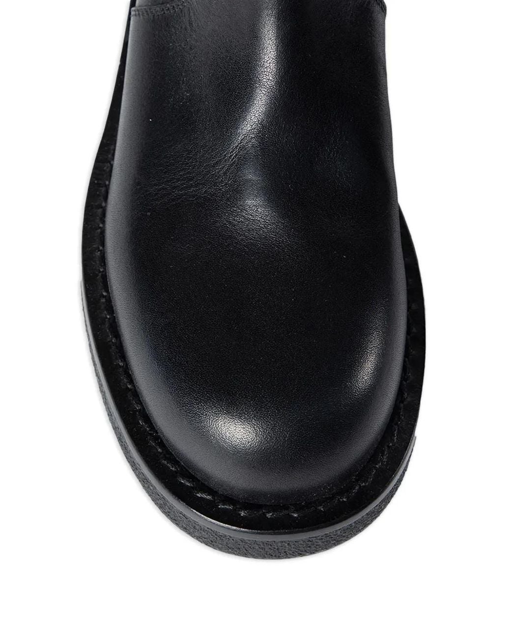 Ann Demeulemeester Side-Zip Round-Toe Boots in Black for Men | Lyst