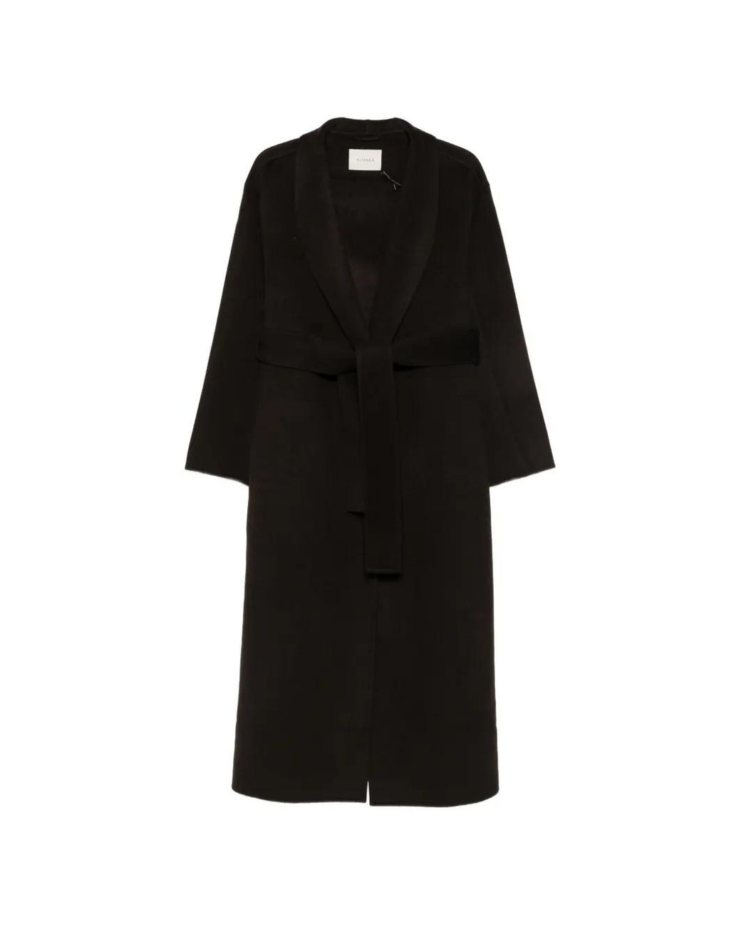Almada Label Black Mara Belted Coat