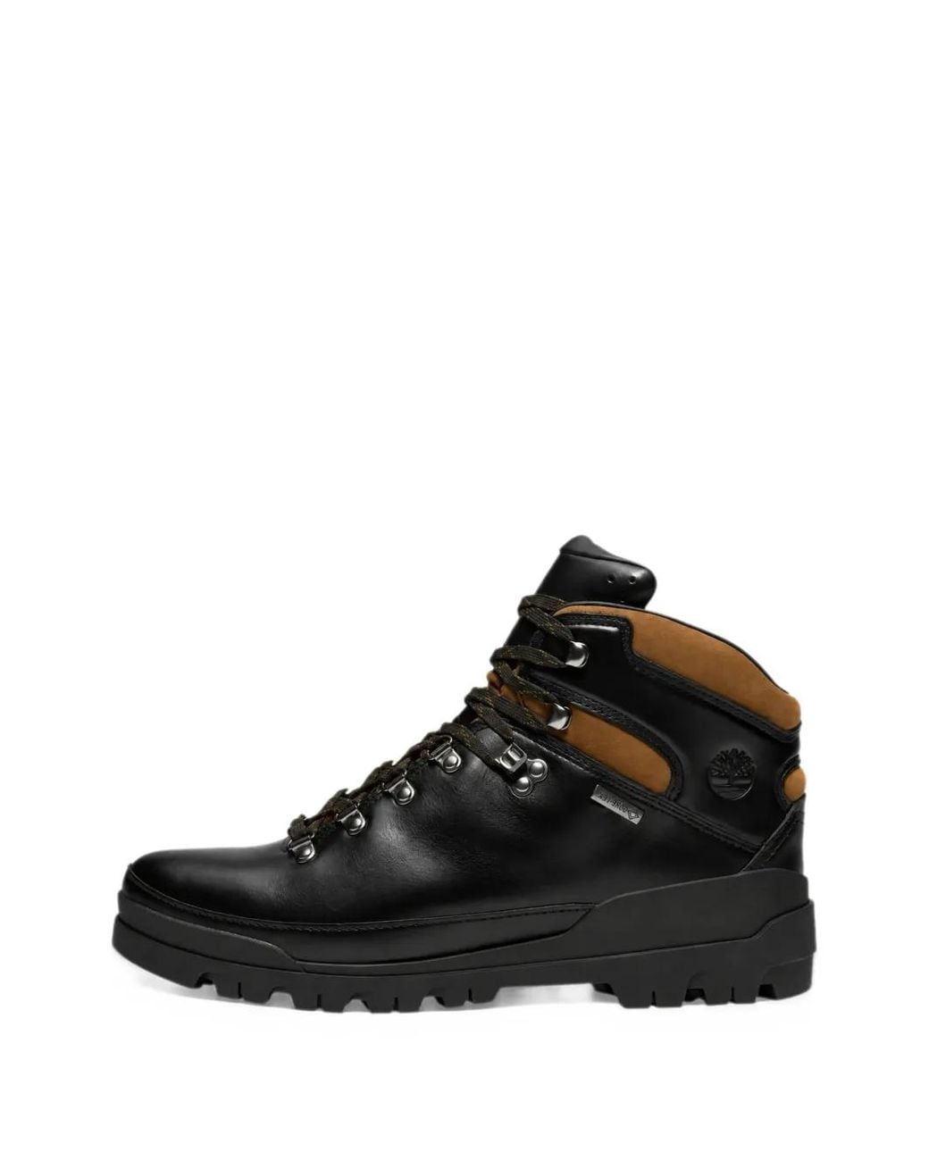 Timberland Black World Hiker Logo-Detail Boots for men