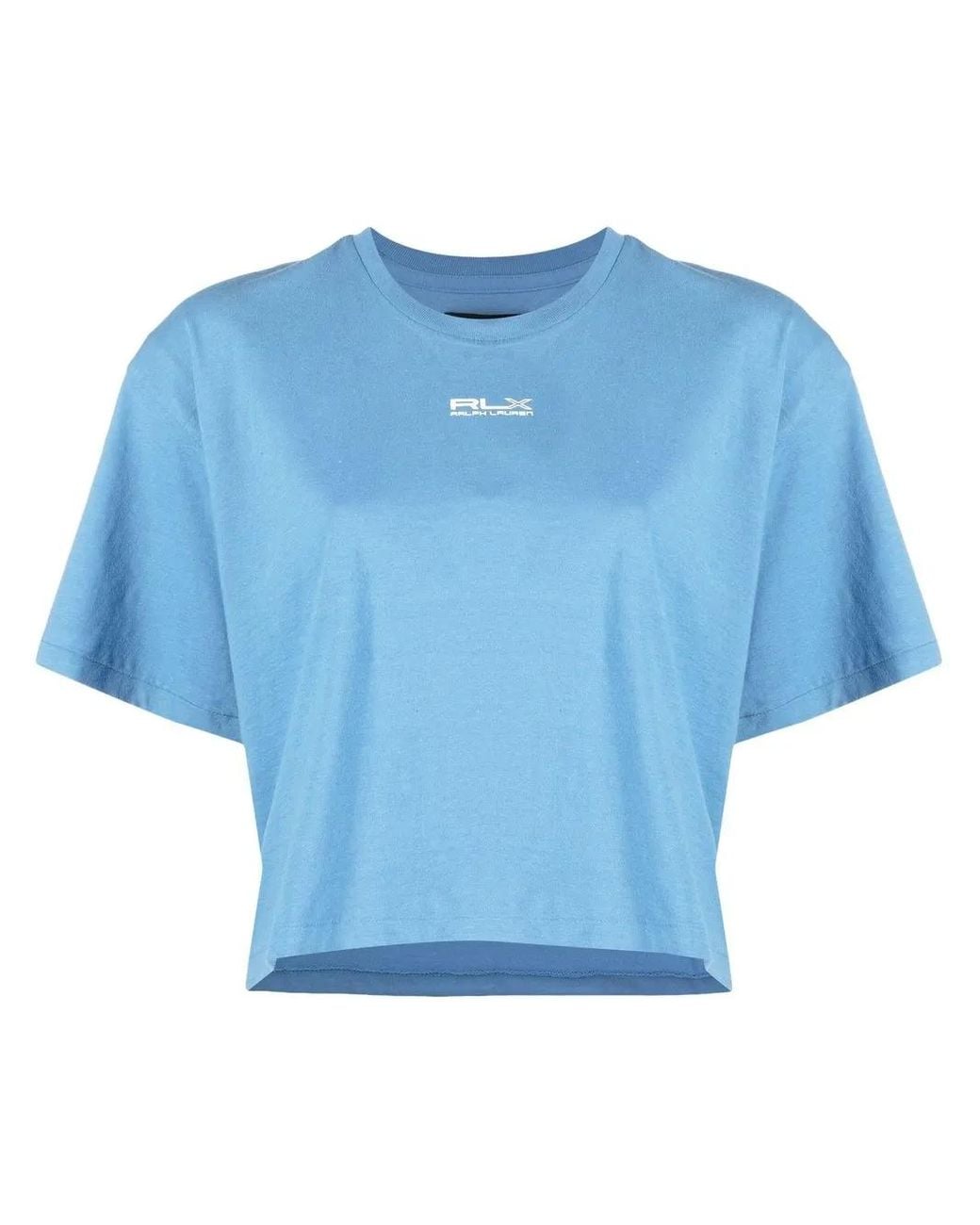 Ralph Lauren Blue Logo-Print Cotton T-Shirt
