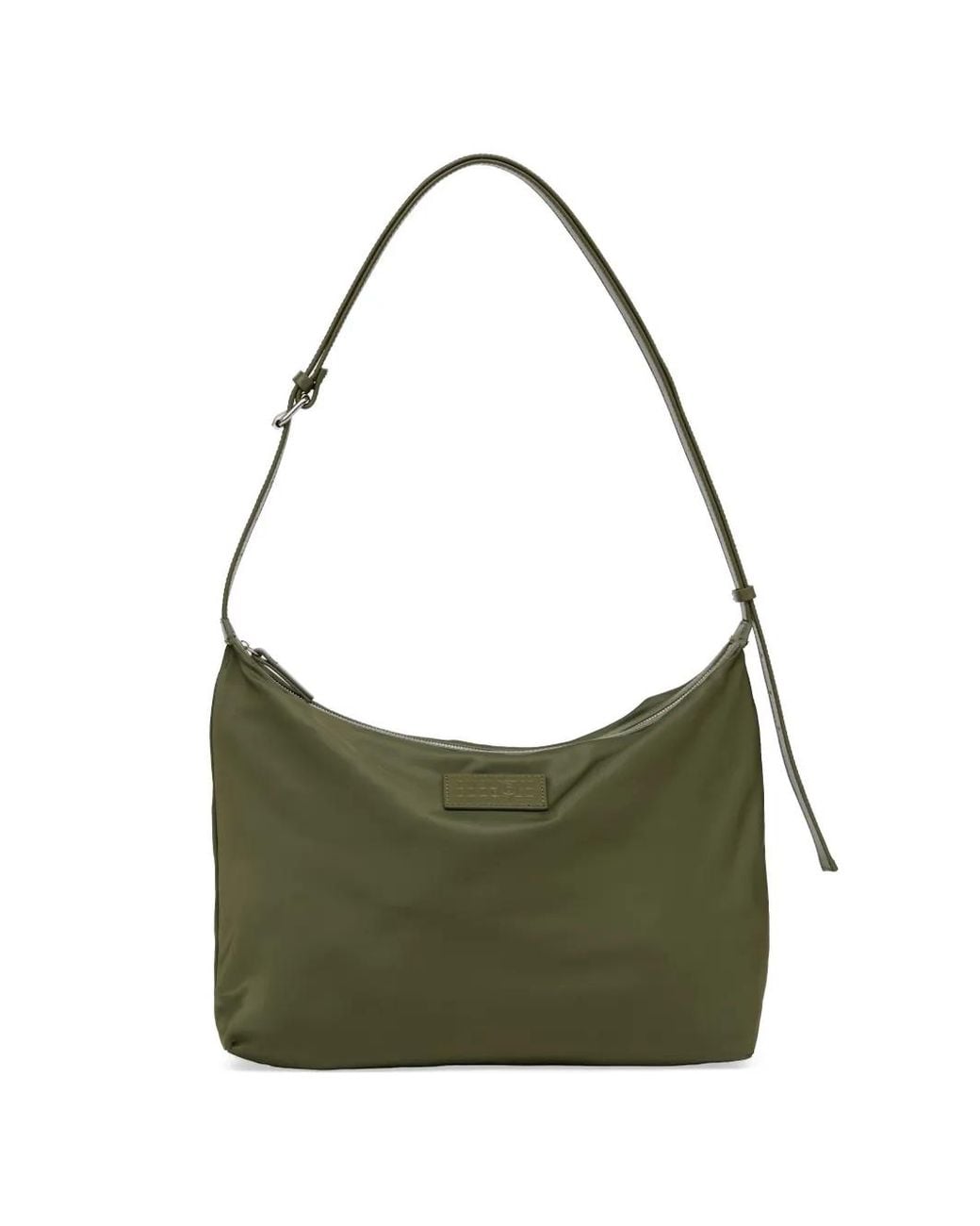 MM6 by Maison Margiela Green Logo-Patch Cross Body Bag