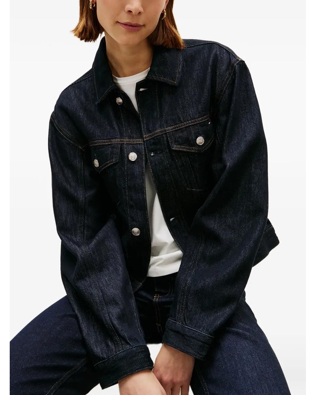 Tommy Hilfiger Blue Jacke Mit Knöpfen