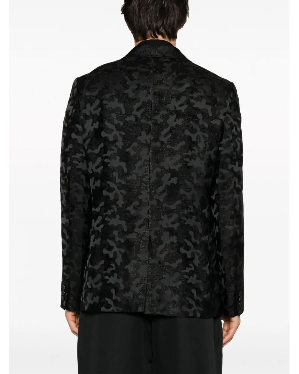 Comme des Garçons Black Printed Jacket for men