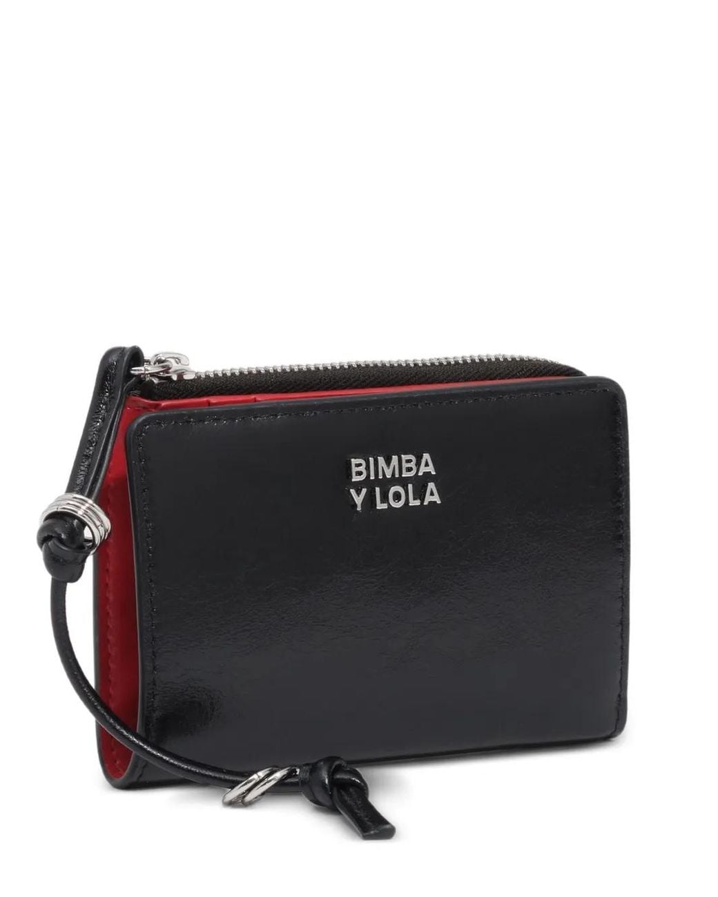 Bimba Y Lola Black Compact Leather Wallet