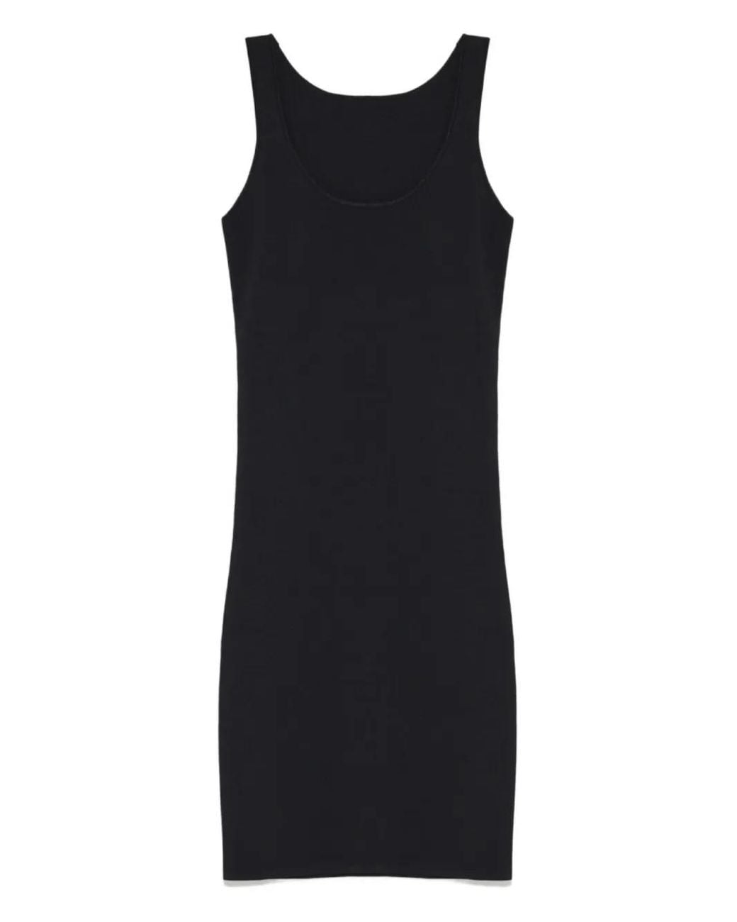 Yves Salomon Blue Cut-Out High-Neck Midi Dress
