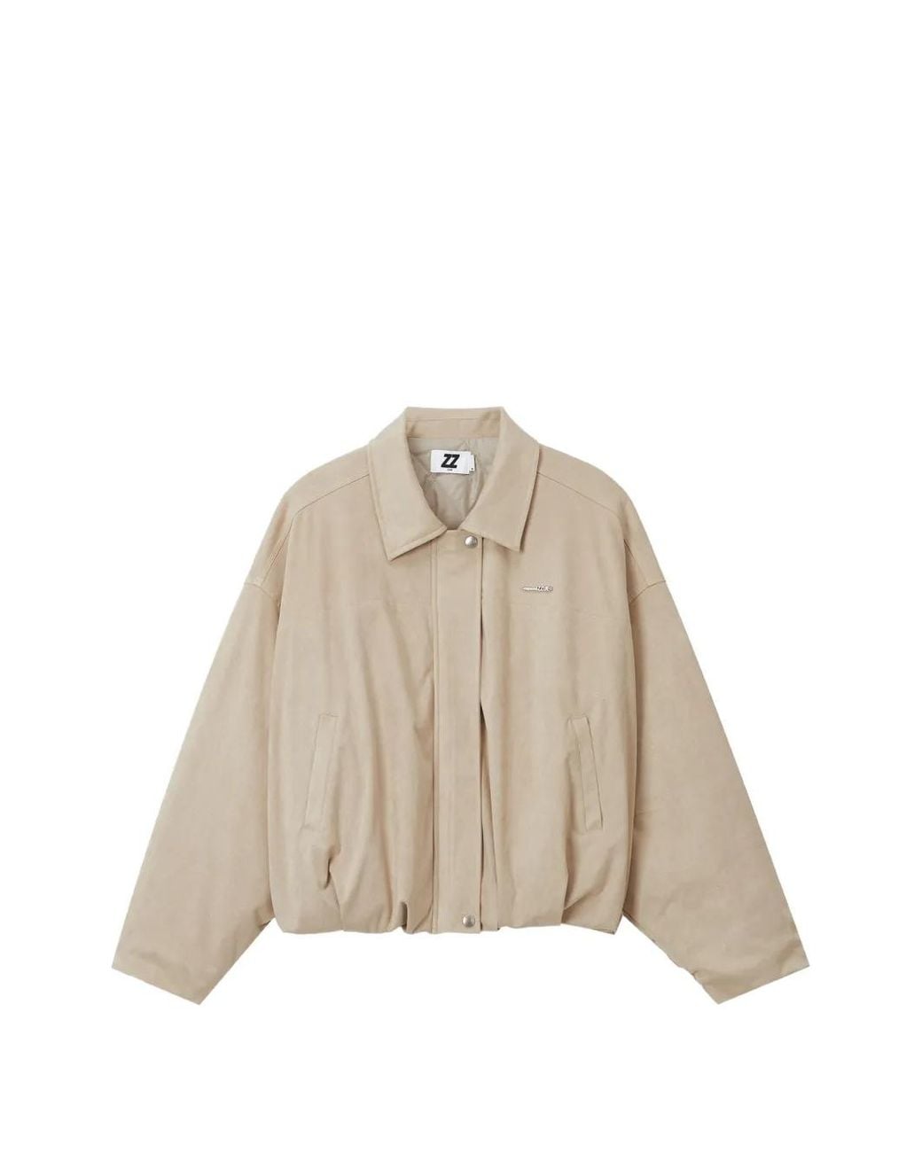 Izzue Natural Suede-Effect Bomber Jacket