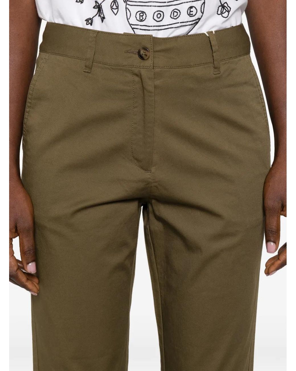 Gant Green Buttoned Trousers