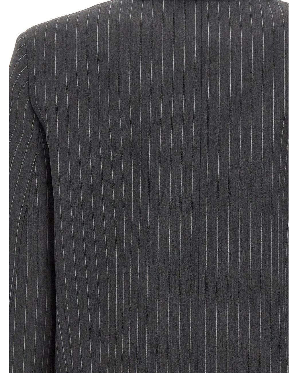 IRO Black Kamea Pinstripe-Pattern Blazer