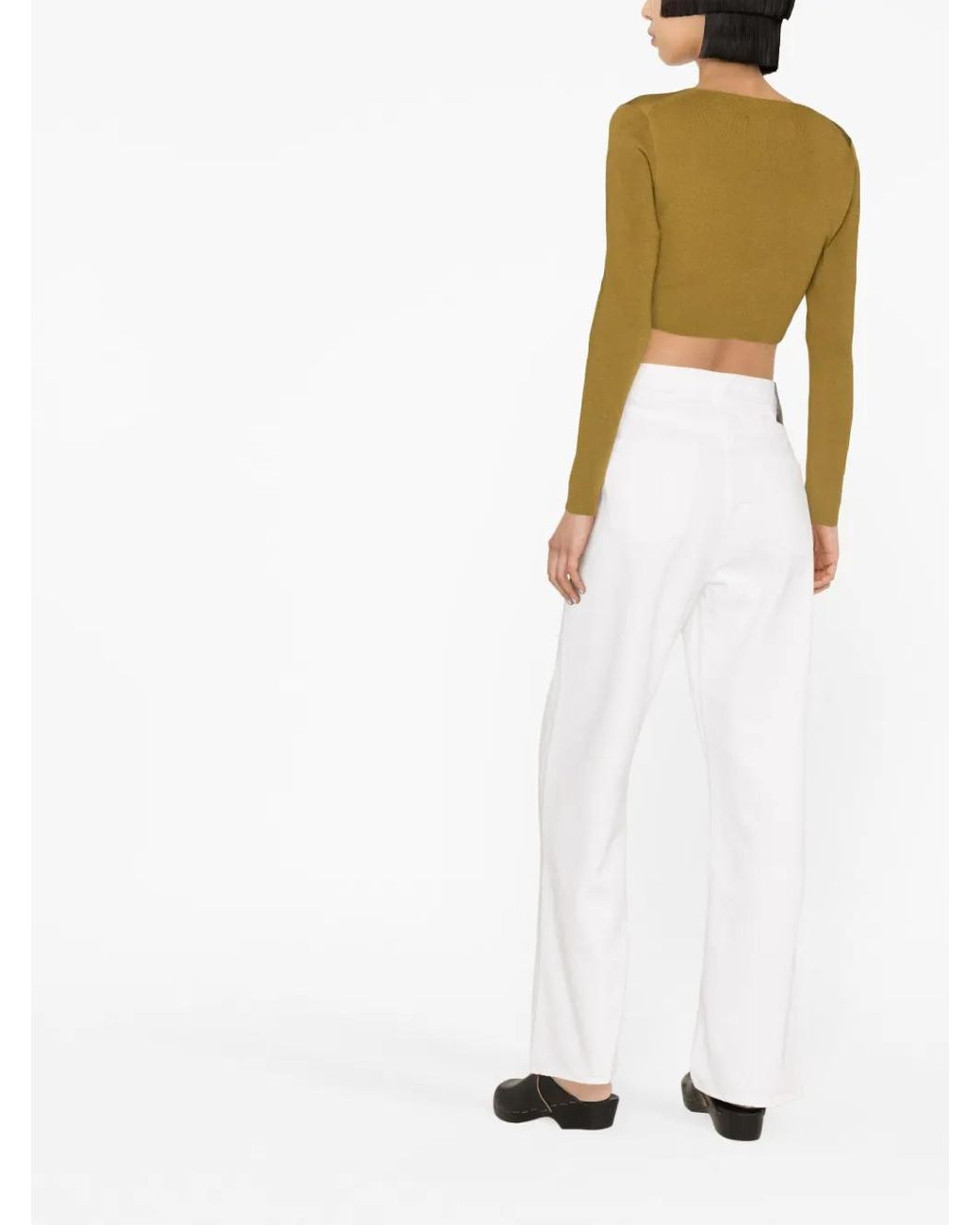 TOVE White Sadie Straight-Leg Jeans