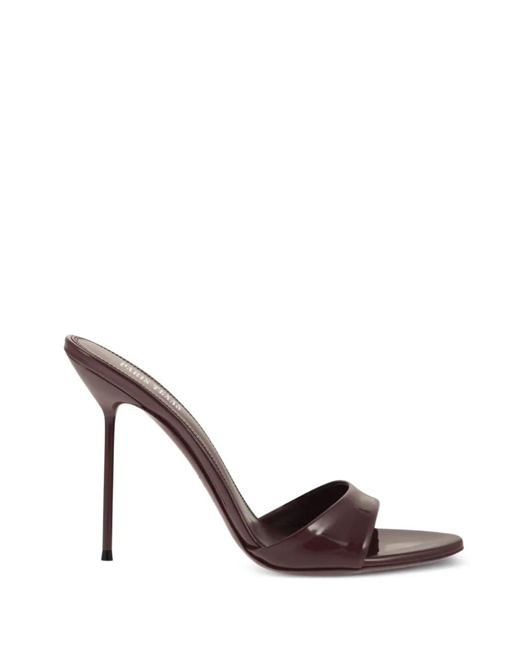 Paris Texas Brown Lidia Patent Leather Mules