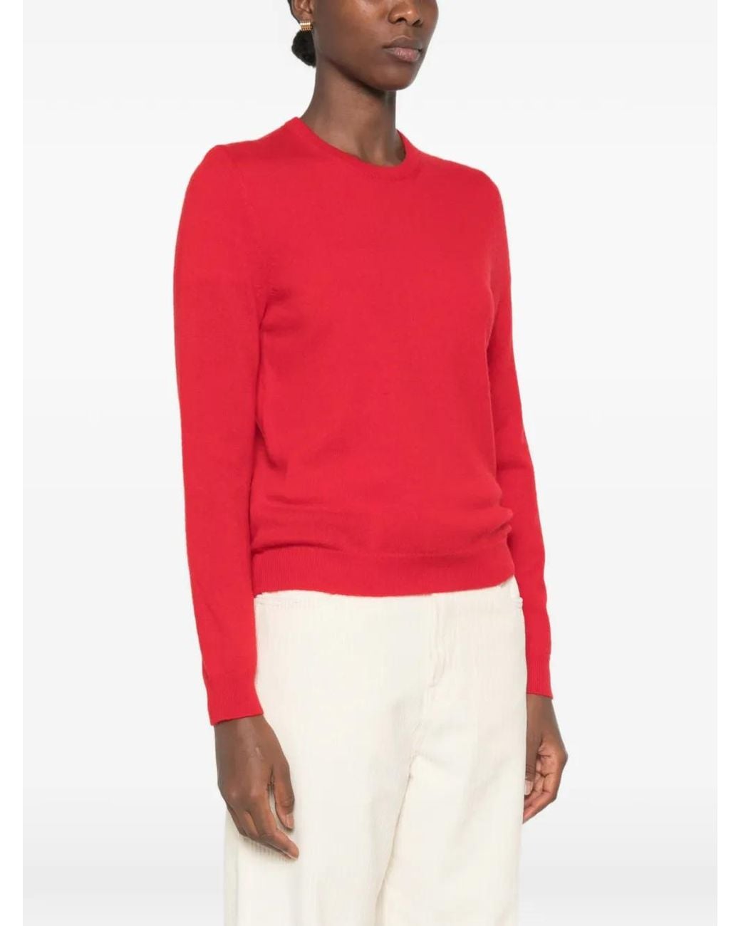 Bompard Red Crew-Neck Sweater
