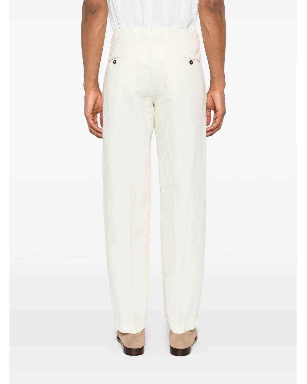 Pantalones Con Botones Berwich de hombre de color White