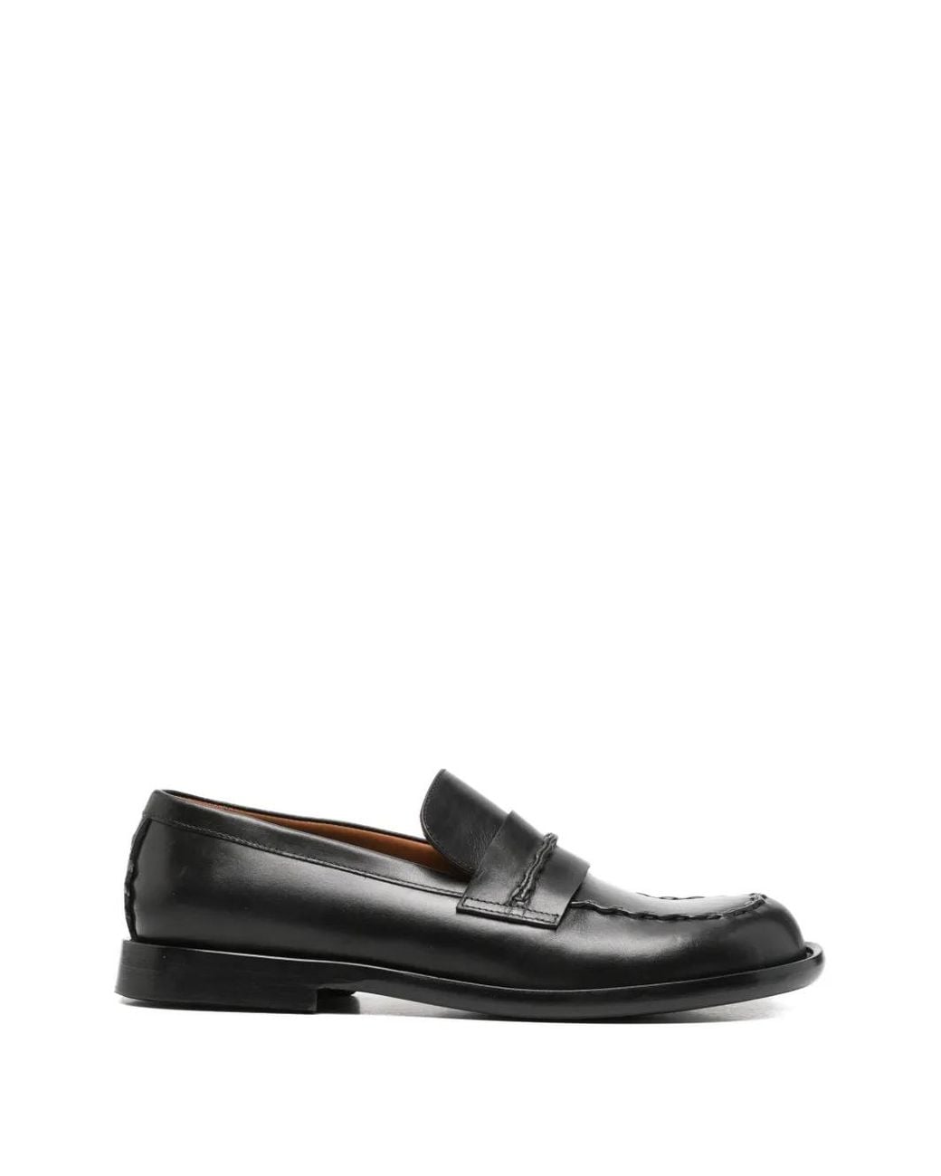 THE ANTIPODE Black Lorence Leather Loafers for men