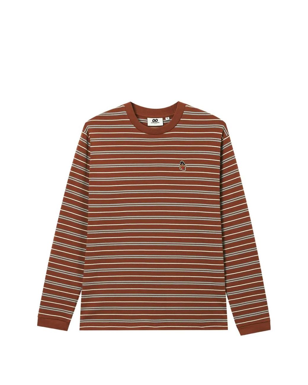 Chocoolate Brown Striped Long-Sleeve T-Shirt
