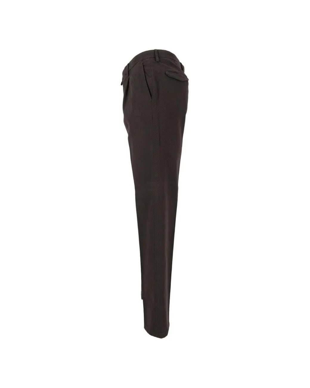 Briglia 1949 Black Pleated-Detail Straight-Leg Trousers for men