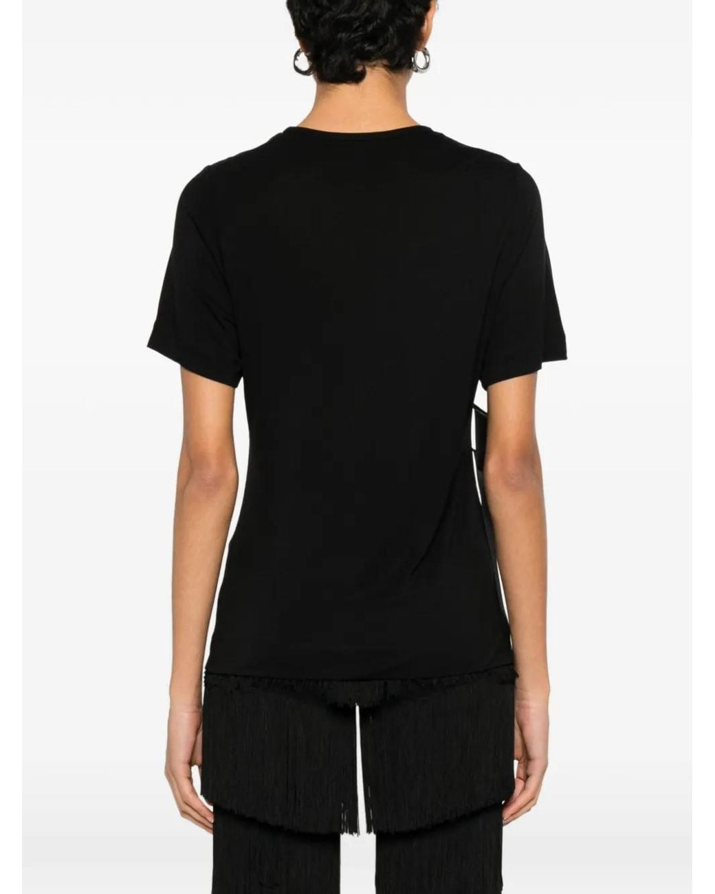 Simone Rocha Black Bow Sash T-Shirt