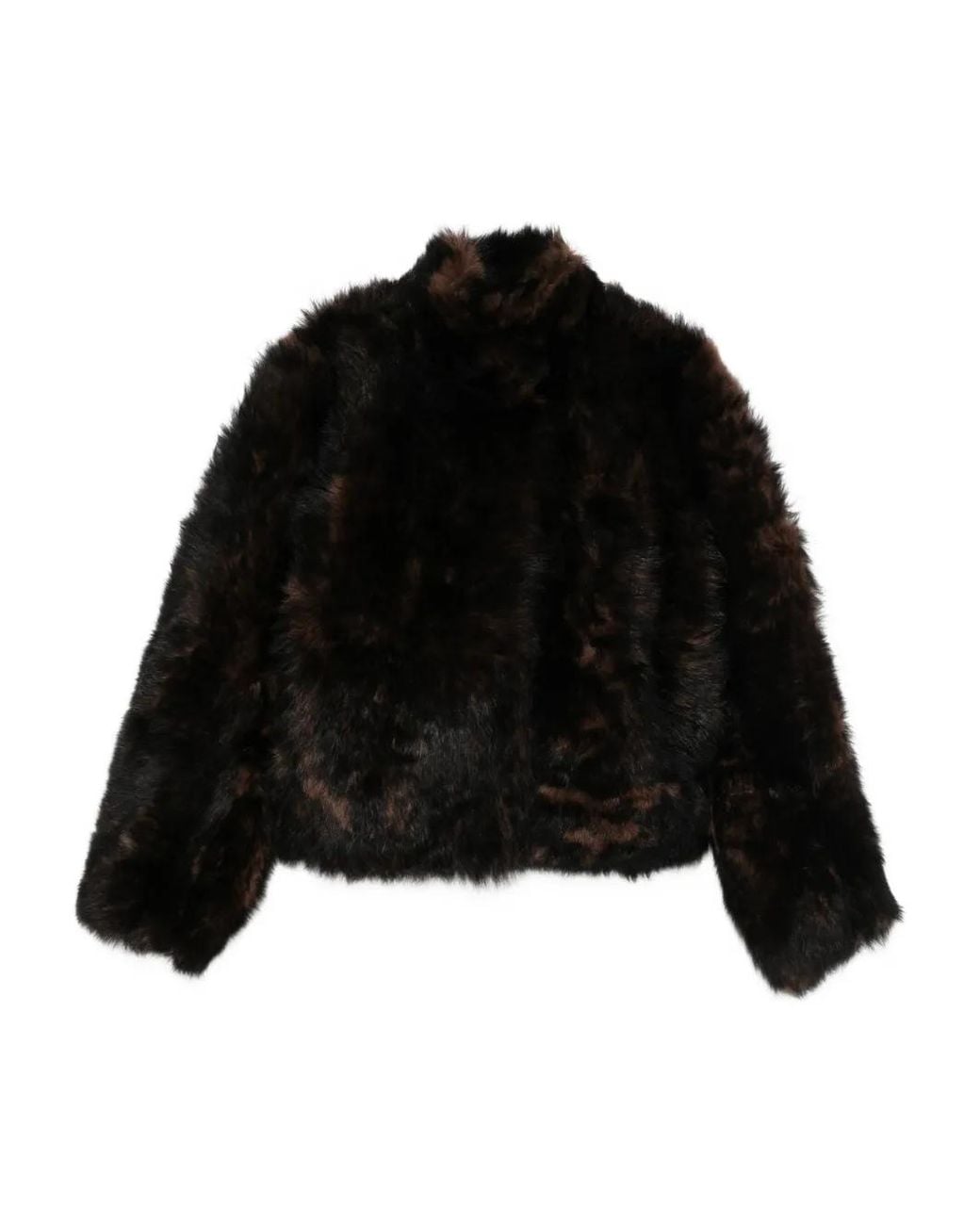 Totême Black Silky Shearling Jacket